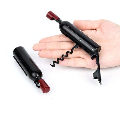 China Sustainable Cheap Promotion Wine Bottle Opener Corkscrew Waiter Bottle Beer Opener Outdoor Home Kitchen Tool Magnetic Plastic Wine Opener for sale