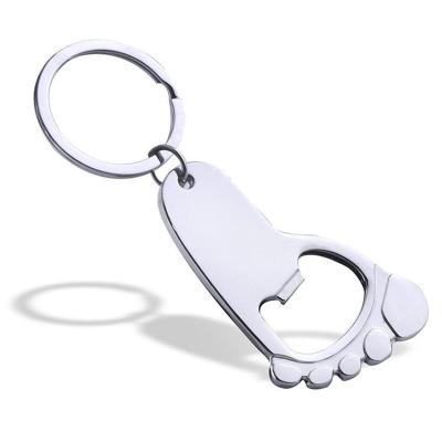 China Sustainable OEM Manufacture Stainless Steel Metal Logo Key Chain Openers Card Shape Keychain Beer Custom Bottle Opener for sale