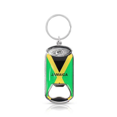 China Sustainable High Quality Silver Black Epoxy Resin Key Chain Bottle Opener Metal Zinc Alloy 2d 3D Enamel Custom Bottle Opener Keychain for sale