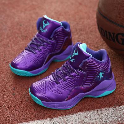 China Men Shoes Fashion Outdoor Kids Basketball Shoes Custom Children Kid Basketball Shoes High Top Sneakers For Kids for sale