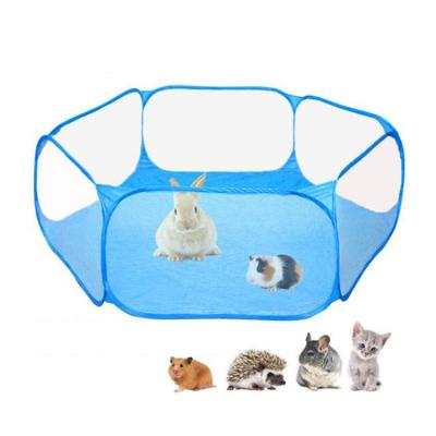 China Small Viable Portable Animal Play Fence Folding Indoor Outdoor Exercise Pet Cage Tent Pet Cages, Carriers Houses Rat Cage Door Teepee for sale