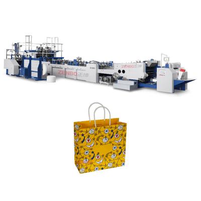 China Hotels Bottom Seal Bag Making Machine ZB1260S-450 Full Automatic Sheet Feeding Paper Bag Making Machine for sale