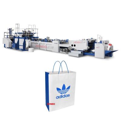 China Garment Shops Production Customer Square Paper Bag Making Machine In Africa ZB1260S-450 for sale