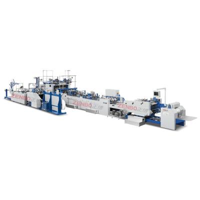 China Garment Shops Machine Fully Automatic Making Paper Bag Production Line Suitable For Kraft Or Art Paper Bags With Handles for sale