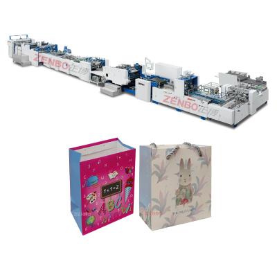 China Advanced cartoon smart paper bag making machine; automatic machine for producing paper bags ZB1200CT-430S for sale