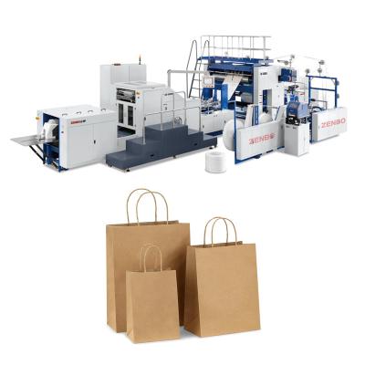 China Fully Automatic Hotels Roll-Feeding White Or Brown Kraft Paper Bag Making Machine In Stock for sale