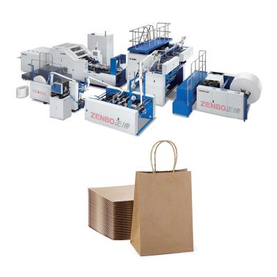 China Hotels Fruit Pad Paper Shopping Bag Making Machine With Printing ZB460RS for sale