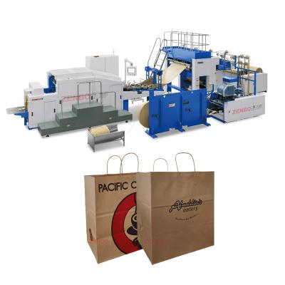 China Full Automatic Hotels Square Bottom Roll-Feeding Paper Medium Bag Making Machine ZB360RS for sale