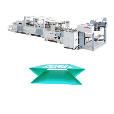 China Hotels Automatic Square Bottom Paper Bag Making Machine ZB1100A Sheet Feed Bag Tube Forming Machine for sale