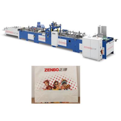 China Hotels ZB50S with inserting card paper bag bottom sealing gluing machine for sale