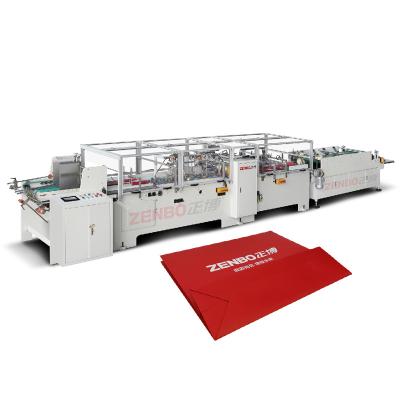 China High quality hotel semi automatic paper handbag bottom gluing machine ZB60B for sale