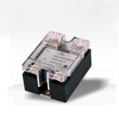 China SSR 40a dc-ac 12v 24v 220v dc solid state ssr relay for sale