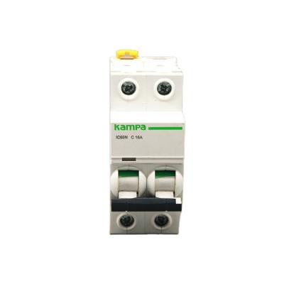 China 2P 63Amp Magnetic miniature circuit breaker C63 mcb manufacture for sale