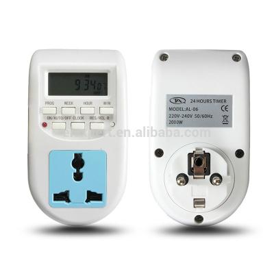 China Wenzhou manufacturer EU Type AL-06 auto off witch timer plug for sale