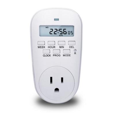 China US Plug Smart Power Socket Digital Timer Switch Energy Saving Adjustable Programmable Setting of Clock/ On/ Off Time for sale