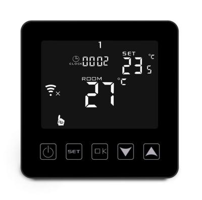 China weekly Programmable  Touch Screen Electric Heating Thermostat 16A LCD Display for Electric Floor HeatingController for sale