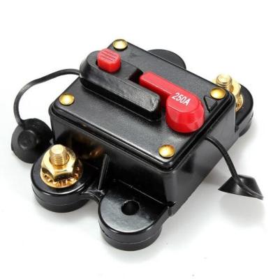 China Car 12V 250A Automatic recovery Switching Supplies Power Car Audio Fuse Circuit Breaker Fuse Holder Insurance Block for sale