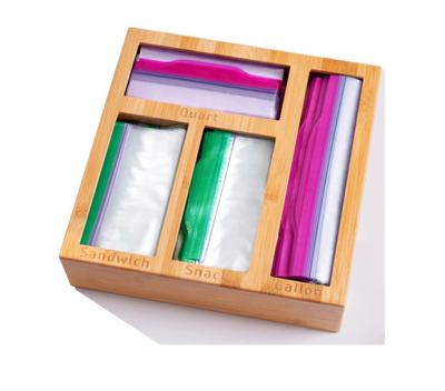 China CLASSIC Premium Ziplock Organizer For Drawer Zipper Pocket Organizer Bamboo Ziplock Bag Organizer for sale