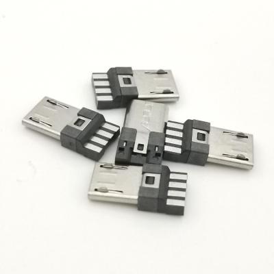 China PCB Factory Type A Micro Jack Wilding V8 4 Pin Single Lock Micro USB Waterproof Male Connector SMT USB Connector For USB Wiring Kit for sale