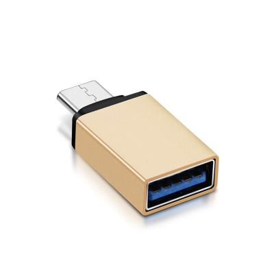 China Mobile Phone OTG USB Type C Adapter 3.0 Type C Male to USB 3.0 Converter USB A Female Data Charger Adapter for sale