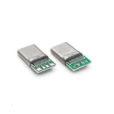 China Waterproof PCB USB 3.0 Micro USB-C Male Female Connector for sale