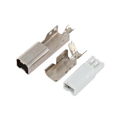 China USB 2.0 B Printer Connector Male Connector DIY Soldering Plug Three Piece Male Plug Male Connector Type B Attached PCB for sale