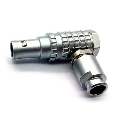 China audio & Visual B Series 90 Elbow Aviation Head Connector Around LHG B Push Pull Self Locking Plug Wholesale Sixteen Core Push Pull Connector for sale