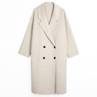 China New Fashion Breathable Temperament Autumn Winter Wool Cashmere Coat Ladies Double-sided Woolen Coats for sale