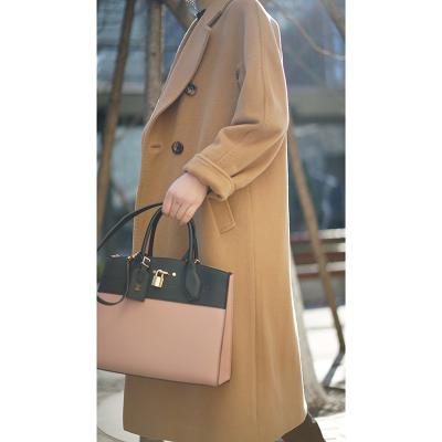 China Anti-Wrinkle Women Fashion Outerwear Cashmere Wool Long Women's Coat With Belted for sale