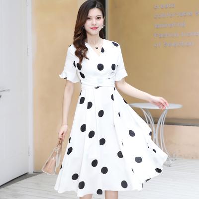 China 2022 Lady Fashion Chiffon Ruffle Maxi Dress Women Elegant Summer Anti-static Casual Dresses Custom for sale