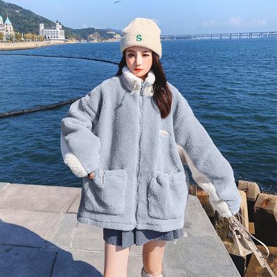 China High Quality Vintage Winter Thick Warm Lambswool Anti-Wrinkle Outwear Ladies Teddy Bear Faux Coat For Women Long Jacket Fur Wool for sale