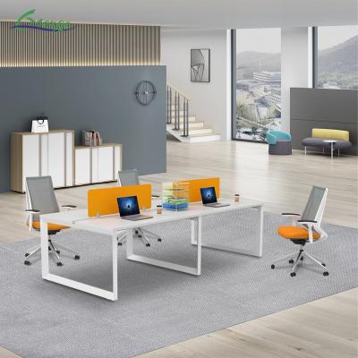 China Open Space Modular 4 Person Workstation Office Desk Furniture Design Work Office Table Call Center Office Furniture Cubicle Office Workstation Desk for sale