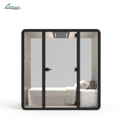 China Customizable Size Noise Reducing Work Booth 2 Power Outlets for a Comfortable and Work Environment for sale