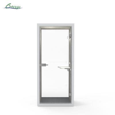 China LED Lighting Modular Sound-Blocking Workspace Phone Booth for Work Environment for sale