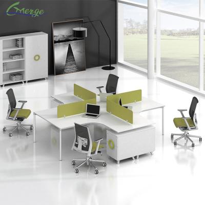 China Customizable Open Space Office Workstation with Lockable Drawers and 2 Drawer Options for sale