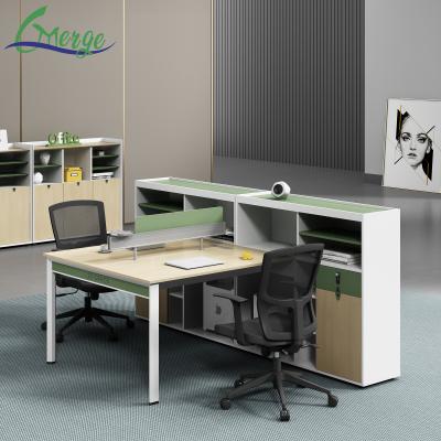 China Create a Productive Home Office with Open Space Office Workstation and 2 Drawers for sale