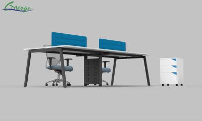 China 4 Compartment Open Space Office Workstation for Collaborative Environments for sale