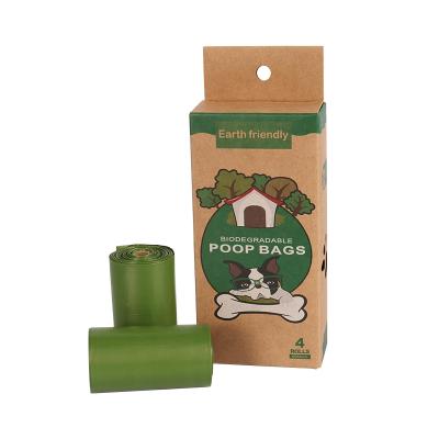 China Sustainable Manufacturer Eco Hygienic Portable Compostable Dog Poop Sets Dog Cleaning Biodegradable Waste Bag for sale