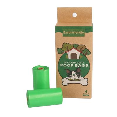 China New Eco Sustainable Clean Hygienic Portable Pet Doggie Waste Bag Rolls Flushable Biodegradable Doggie Poop Bags for sale