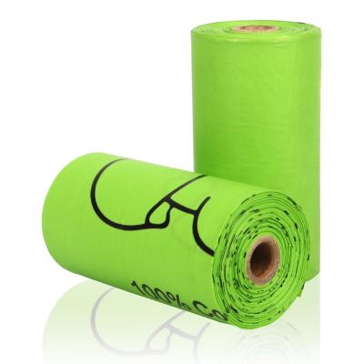 China Sustainable Eco Doggie Rolls Luxury Hygienic Waste Waste Compostable Eco Friendly Pet Supplies Biodegradable Dog Poop Bag for sale