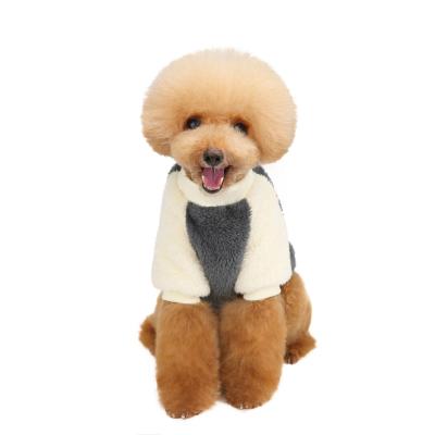 China Sustainable Luxury Winter Solid Coral Fleece Cat Warm Hoodie Dog Clothes Accessories And Pet Apparel for sale