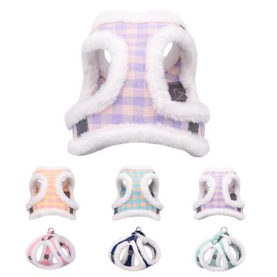 China Luxury Manufacturers Custom Adjustable Winter Trunk Leash Set Custom Designer Pet Dog Harness for sale