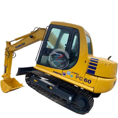 China Machinery Repair Shops Japanese Komatsu small Excavators 6ton crawler Machinery  PC60 PC70 hydraulic used Komatsu  Excavators for sale