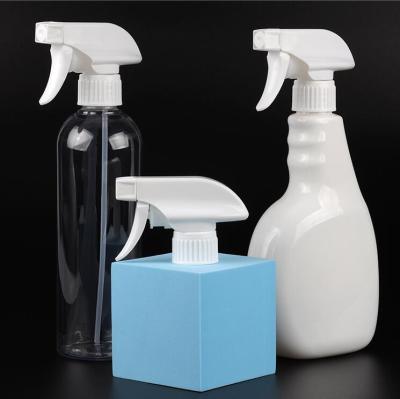 China 28mm Trigger 410 sprayer /triger hand finger sprayer non refillable all plastic cleaning cheap head for sale