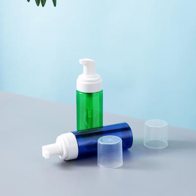 China New Arrival 100ml 150ml 200ml Cosmetic Hand Wash Foam Pump Bottle Blue Pet Bottles Wholesale Suppliers for sale