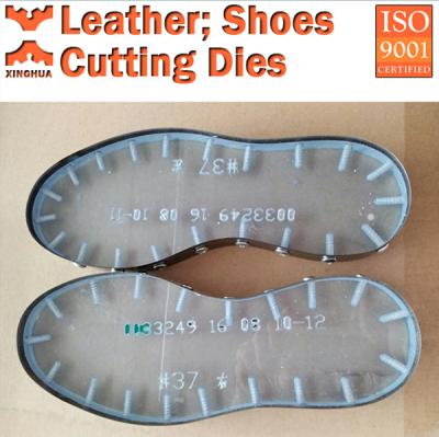 China Pressure Slitter Leather Shoe Cutting Dies for sale