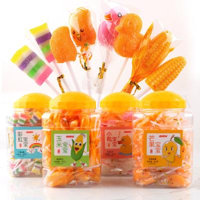 China custom shape lollipop cartoon lollipop candy cane rainbow candy wrapper OEM QQ marshmallow piece for sale