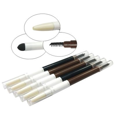 China Cosmetic Hot Selling Price China Manufacture OEM Plastic Empty Thin EyebrowPencil Even With Brush for sale