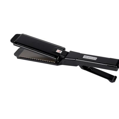 China Tourmaline Ceramic Straightener Hair Steamer PTC Steam Iron Safety Tourmaline Flat Iron Professional Flat Iron Ceramic Flat Iron for sale