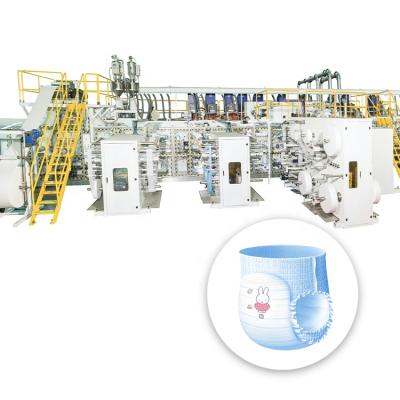 China Factory PEIXIN BABY DIAPER PULL UPS I SHAPE T SHAPE MACHINE PRODUCTION LINE for sale